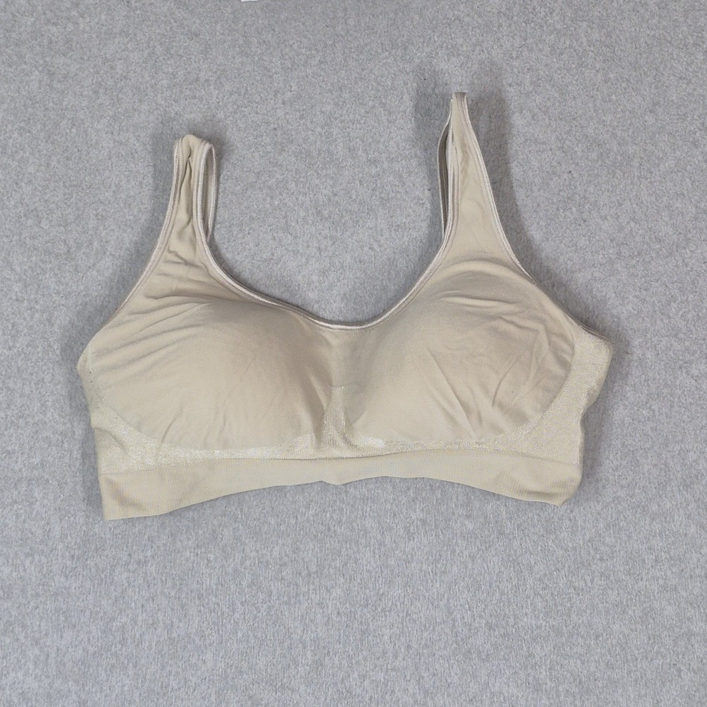 Bali Women Bra XL Beige 3488BA488 T Shirt Wireless Lightly Lined